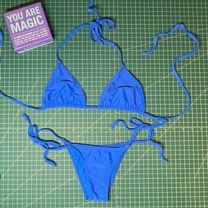 Itty-bitty Blue Bikini [Set] - Women’s XS